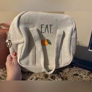 Rae Dunn Cream with Orange Lunchbag